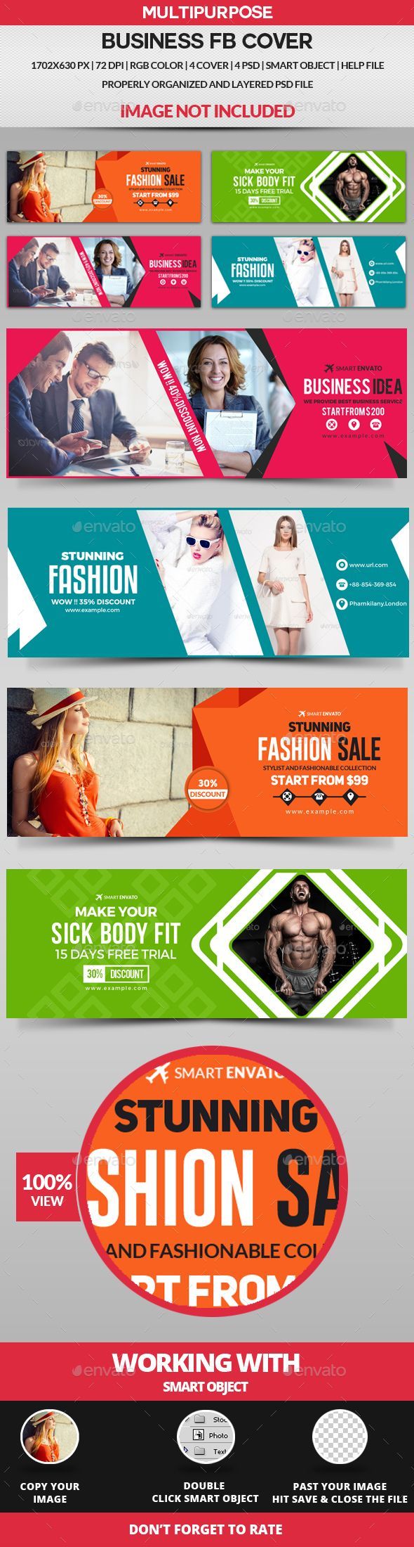 Facebook Cover - 4 Design Templates PSD. Download here: https://graphicriver.net/item/facebook-cover-4-design/17072228?ref=ksioks