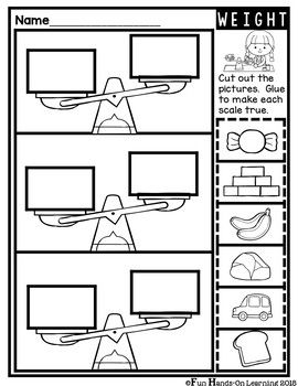 First grade math worksheets on measurement