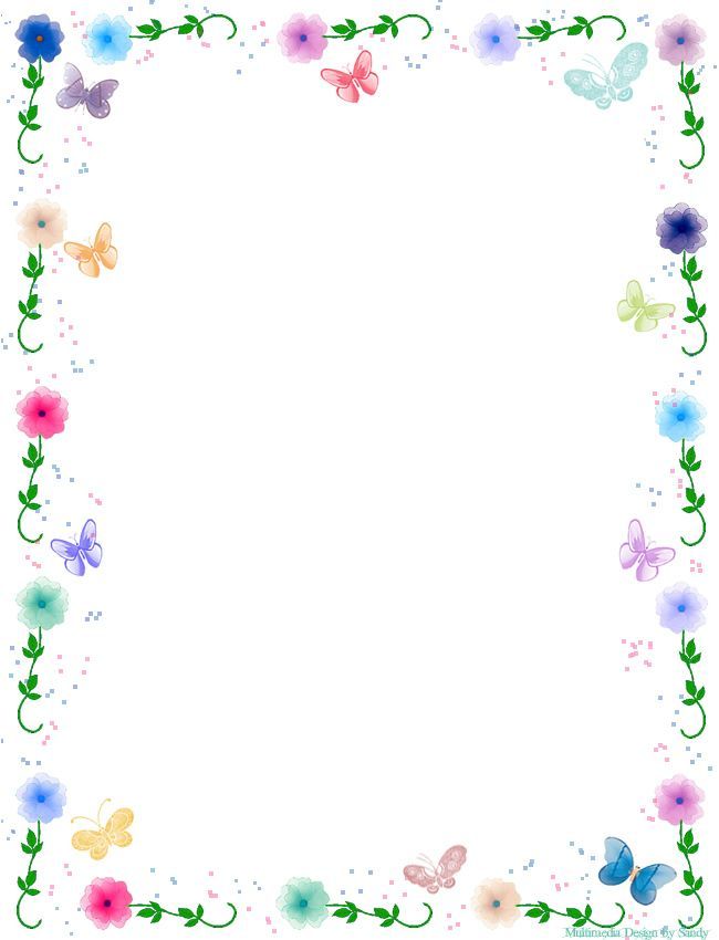 flower borders for word