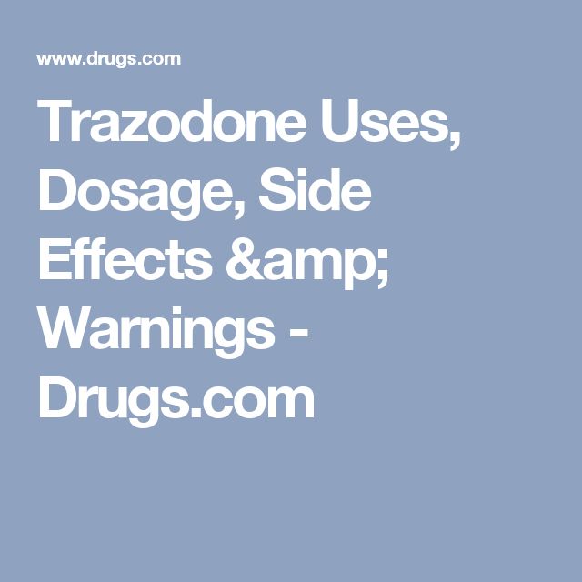 Desyrel Side Effects Forum