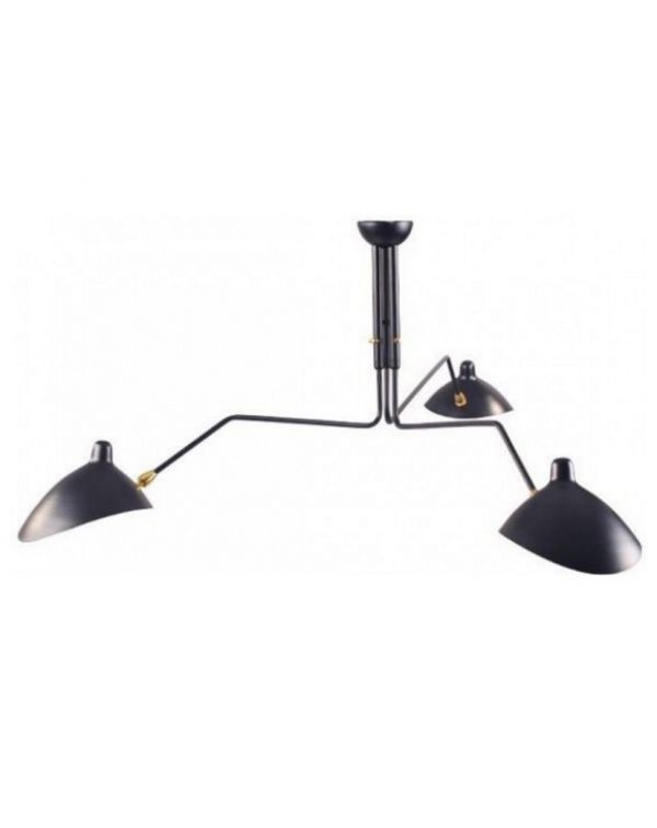 Serge Mouille Ceiling Lamp 3 Arm Replica - Serge Mouille 3 Arm Ceiling Lamp Replica Serge Mouille Ceiling Lamp 3 Arm Replica - Serge Mouille 3 Arm Ceiling Lamp Replica