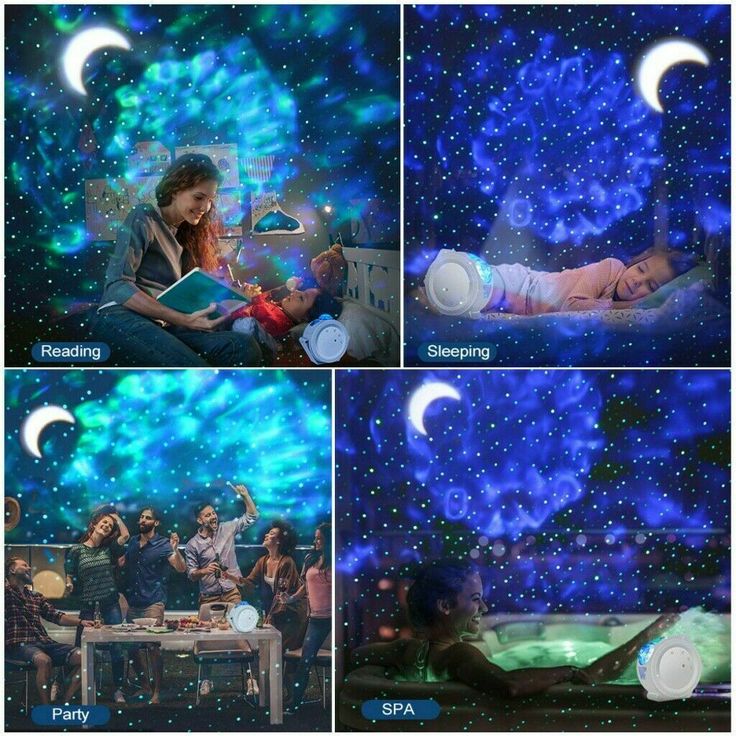 3In1 LED Galaxy Starry Night Light Projector 3D Ocean Star Sky Party Lamp New 3In1 LED Galaxy Starry Night Light Projector 3D Ocean Star Sky Party Lamp New