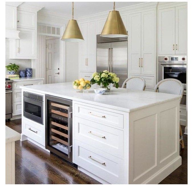 Goodman Small Hanging Light Wine Fridge In Island Winefridgeinisland O A Height 4 Kitchen Without Seating Renovation Design Kitchen Renovation, Mini Wine Fridge For Kitchen Island