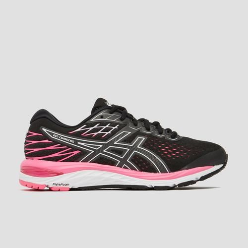 gel-cumulus 21 narrow hardloopschoenen zwart/roze dames in ... gel-cumulus 21 narrow hardloopschoenen zwart/roze dames in ...