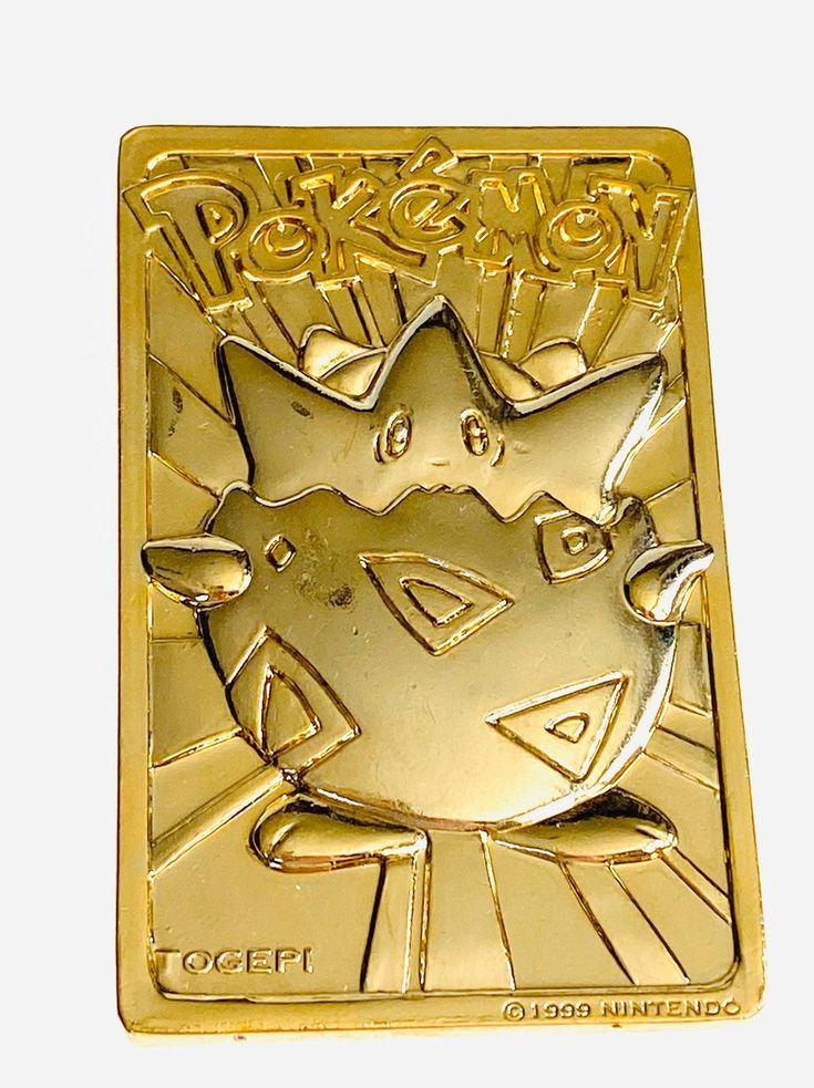 Togepi 23k Gold Plated Pokémon Card 1999 Mercari Pokemon Cards Togepi 23k Gold Plated Pokémon Card