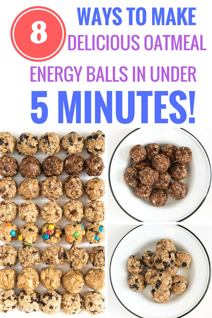 Your snack game will never be the same once you try these no-bake oatmeal energy...