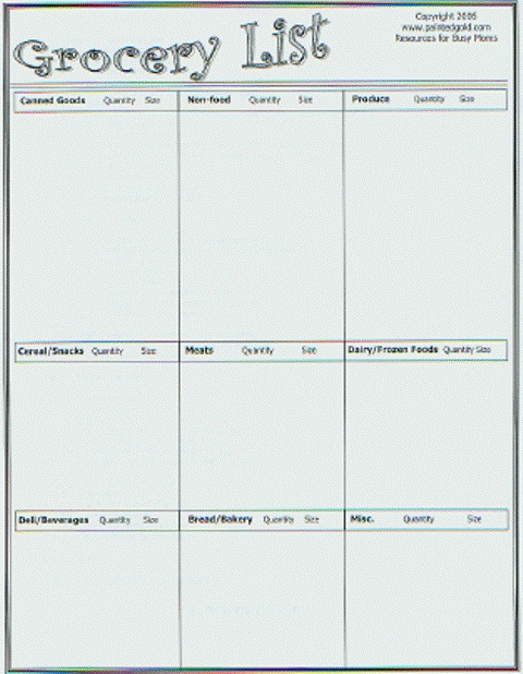 112 best Printable TO DO LISTS images on Pinterest Printables - grocery shopping template 112 best Printable TO DO LISTS images on Pinterest Printables - grocery shopping template