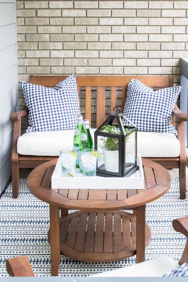 Best 25+ Small Patio Furniture Ideas On Pinterest Apartment Are you intimidated by a super tiny front porch? Don't be! I - Best 25+ Small Patio Furniture Ideas On Pinterest Apartment