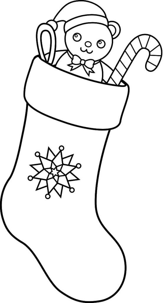 christmas stocking coloring pages holiday coloring pages