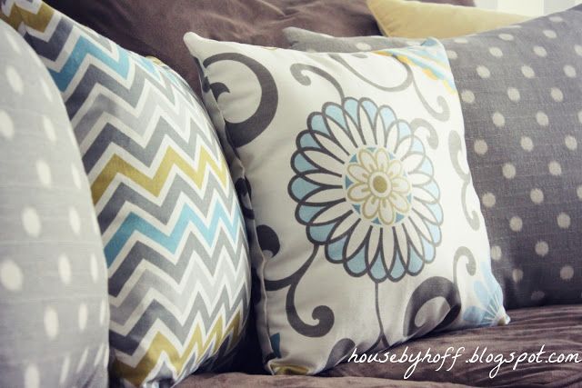 House by Hoff: Mixing Throw Pillows Living Room Decorating Ideas Pinterest Throw pillows ...
