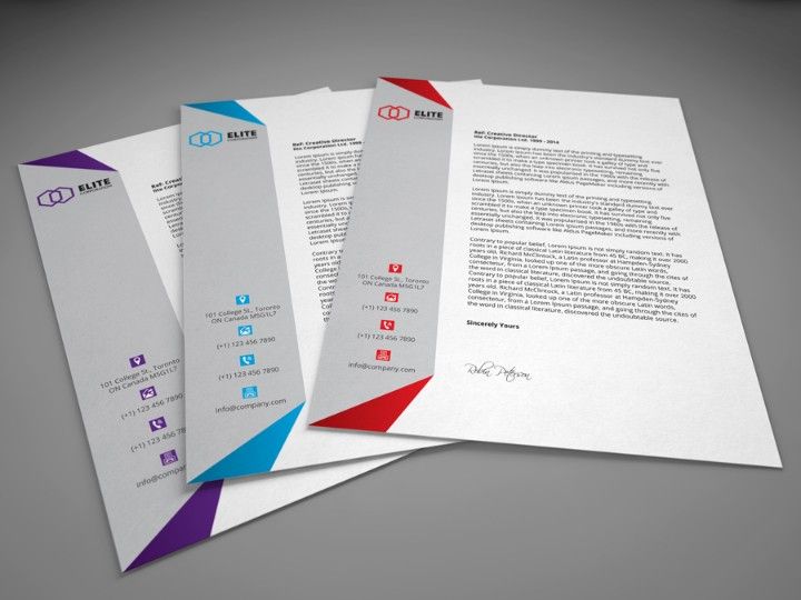 word stationery template