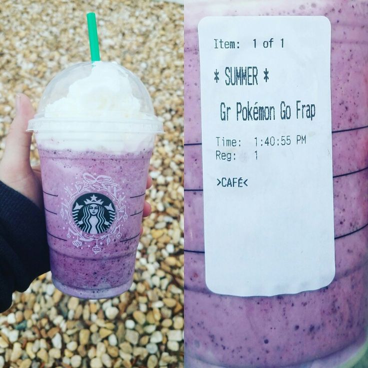 Pokemon GO Frappuccino | Starbucks recipes, Starbucks frappuccino