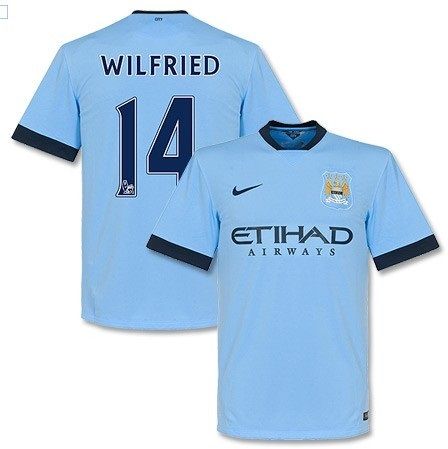 Men\u0027s 2014/15 Manchester City Wilfried Bony 14 Home Soccer Jersey