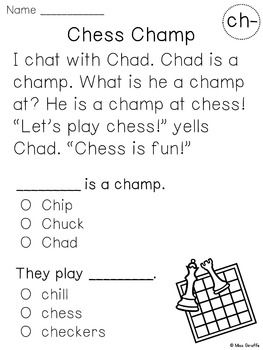 digraphs worksheets reading passages ch sh and th sounds