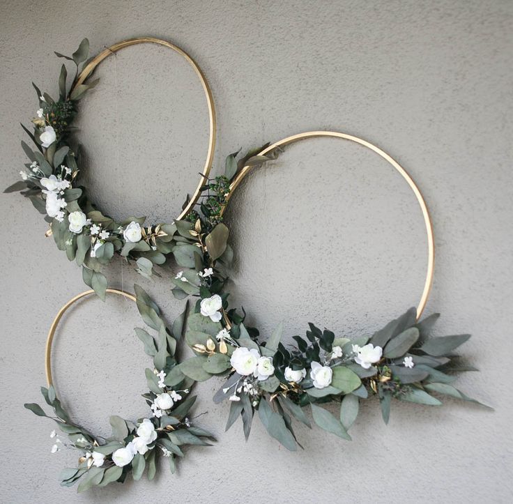 Hochzeit Reifen mit viel Grün und Blumen Bridal Shower Dekor, Baby-Dusche Backd...