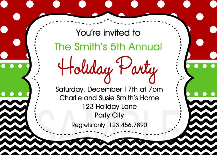 christmas invitation card template