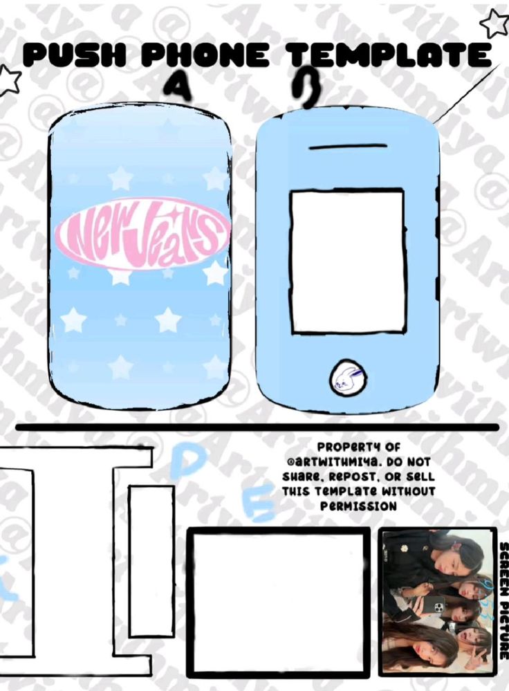 new jeans push phone template in 2024 Phone template Templates Phone new jeans push phone template in 2024 Phone template Templates Phone