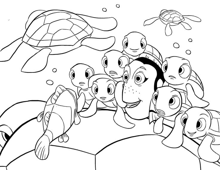 35 best finding nemo coloring pages images on pinterest finding