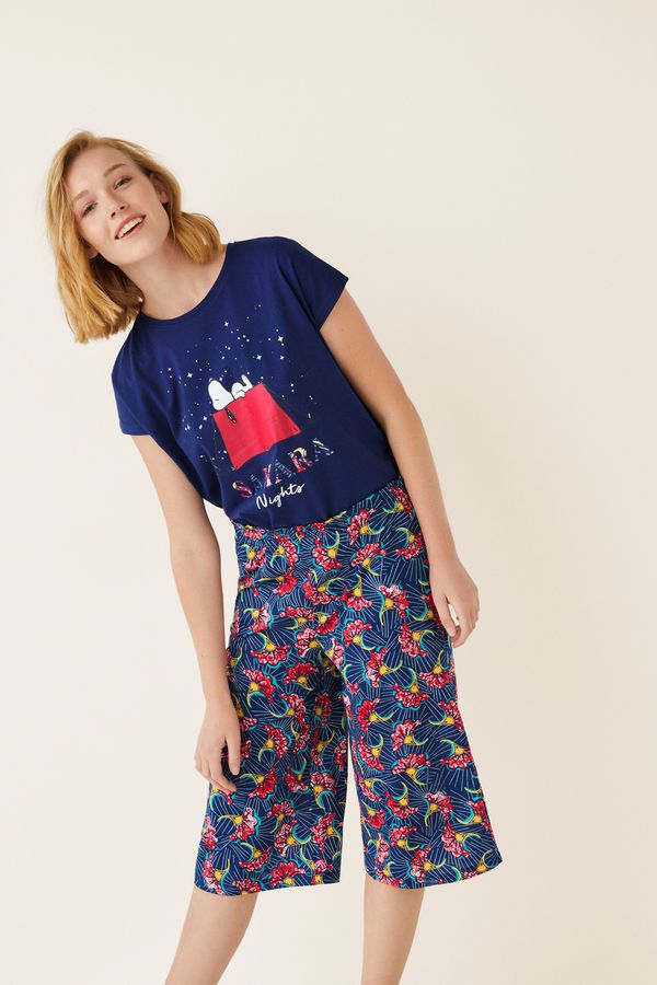 Womensecret Pantalon Pijama Pirata Tribal Estampado Pantalones De Pijama Pijama Pantalones