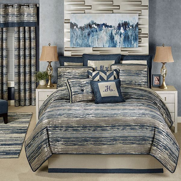 Spellbound Metallic Abstract Comforter Bedding Comforters