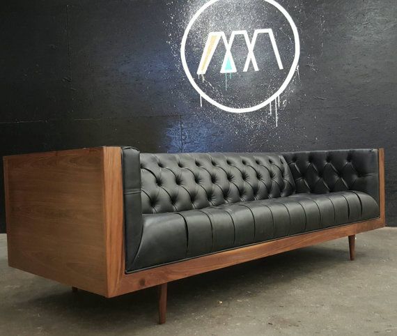 Mid Century Danish Modern Tufted Milo Baughman Style Walnut Encased Mid Century Danish Modern Tufted Milo Baughman Style Walnut Encased Sofa Furniture Ideas Pinterest And