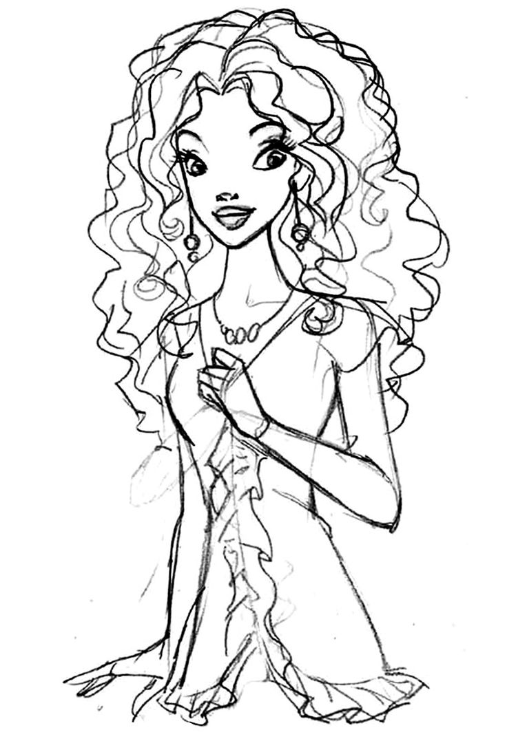 184 Barbie Coloring Pages Images Pinterest Black Ethnic Page Beautiful