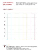 A four-response blank bar graph chart so a child can track four different answers to his own poll question.