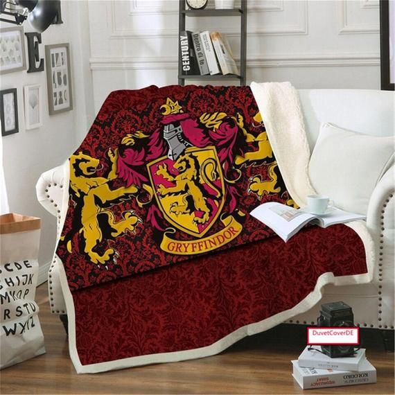 Red and Gold Argyle - standard size Hair Scrunchie Inspired by Harry Potter Gryffindor House