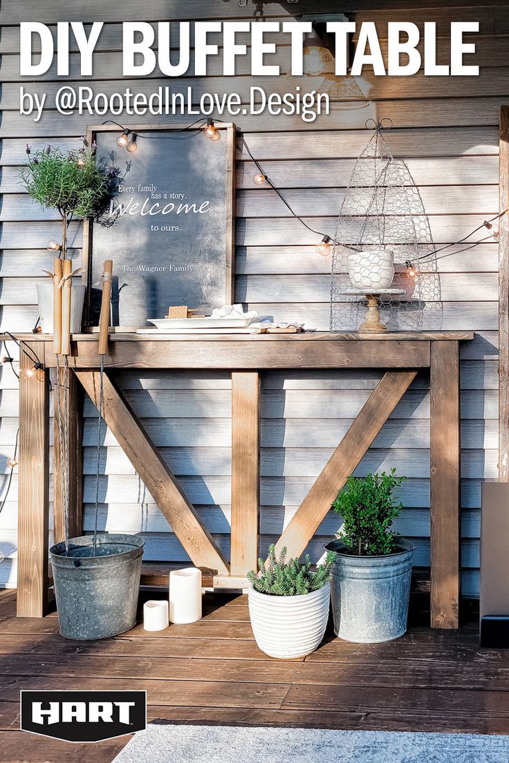 Outdoor Entertaining Diy Buffet Table Outdoor Entertaining Diy Diy