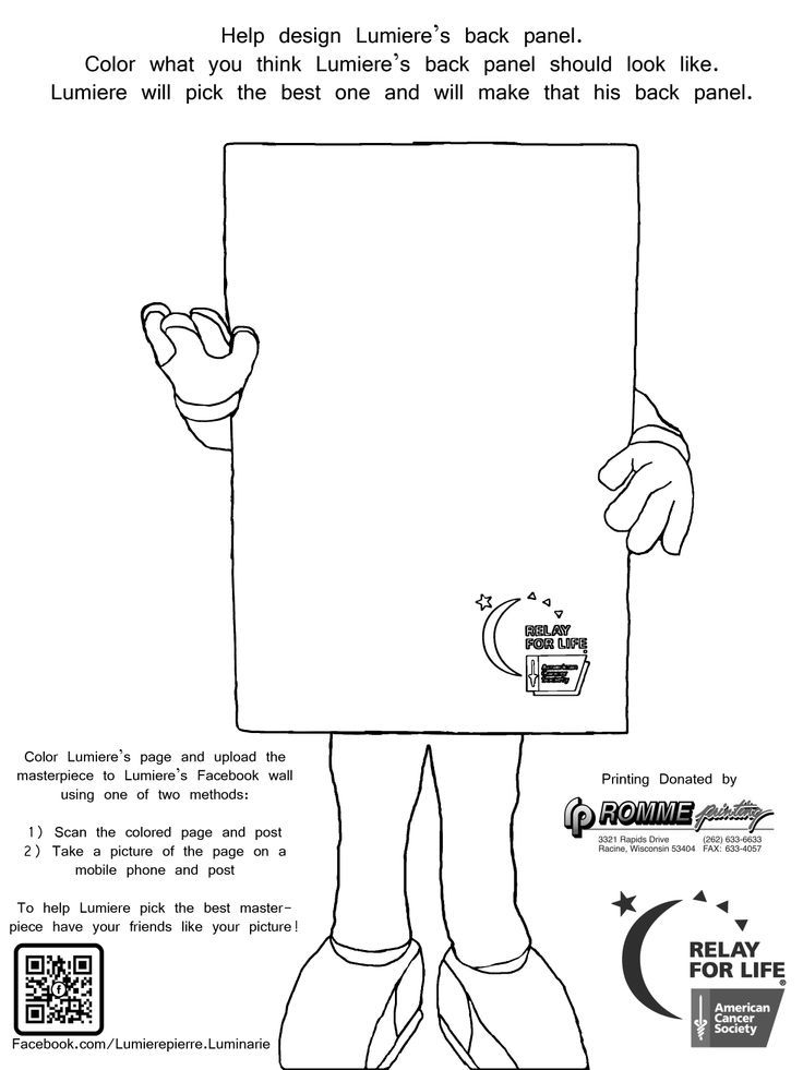 Relay For Life Ribbon Coloring Page Relay For Life Ribbon Coloring Page