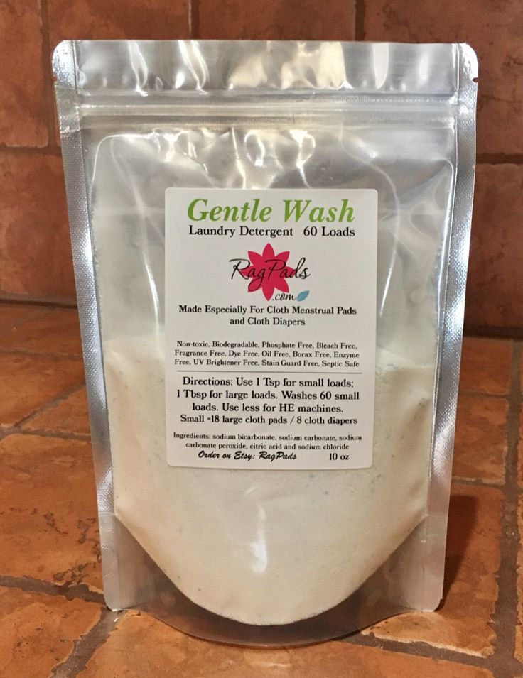 Non-Toxic Laundry Detergent Made Especially For Cloth Menstrual Pads
