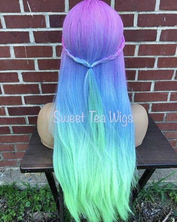 Ready To Ship Mermaid Rainbow Pastel Ombre Wig Haircolorcrazy Rengarenk Sac Boyali Sac Denizkizi Saci Ready To Ship Mermaid Rainbow Pastel Ombre Wig Haircolorcrazy Rengarenk Sac Boyali Sac Denizkizi Saci