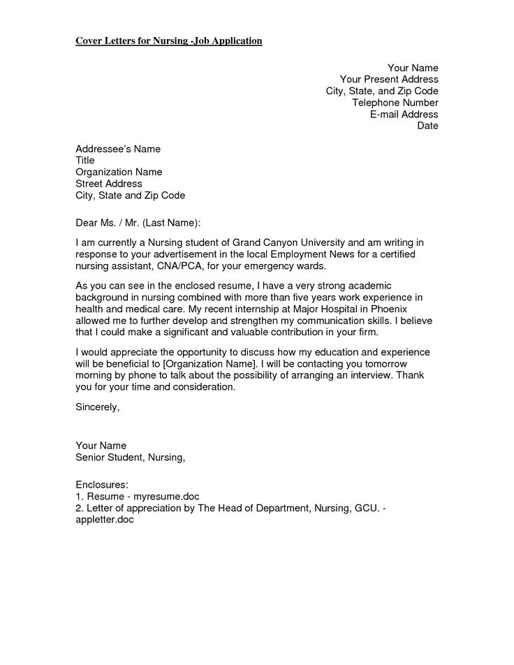 Nursing Cover Letter New Grad That Is Special For You Who Want To Write Employers See Our System Each Entry