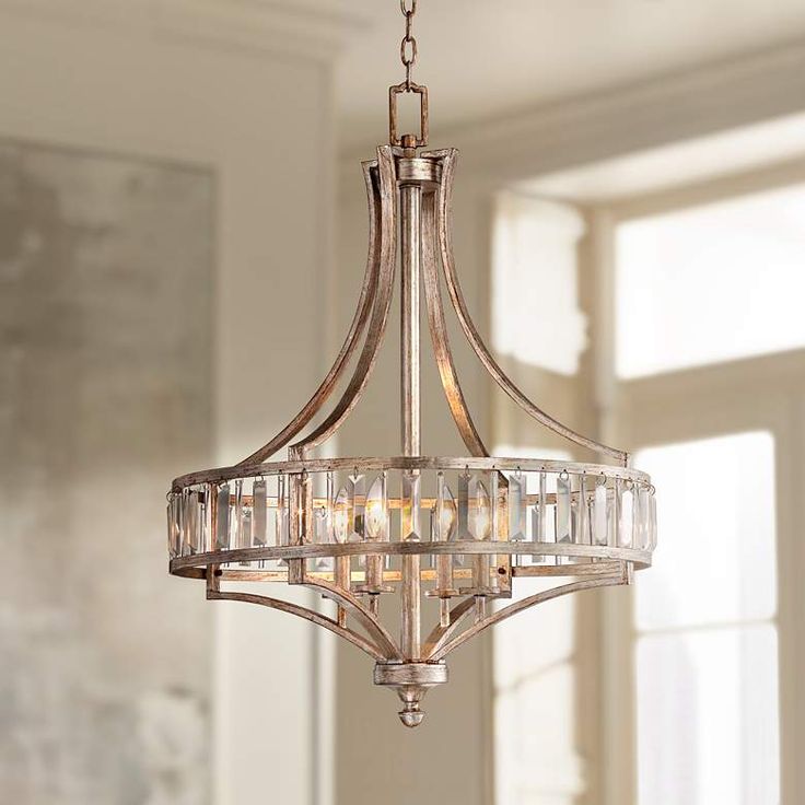 Soft Silver 4 Light 24 Wide Crystal Chandelier W7027 Lamps Plus soft-silver-4-light-24-wide-crystal-chandelier-w7027-lamps-plus