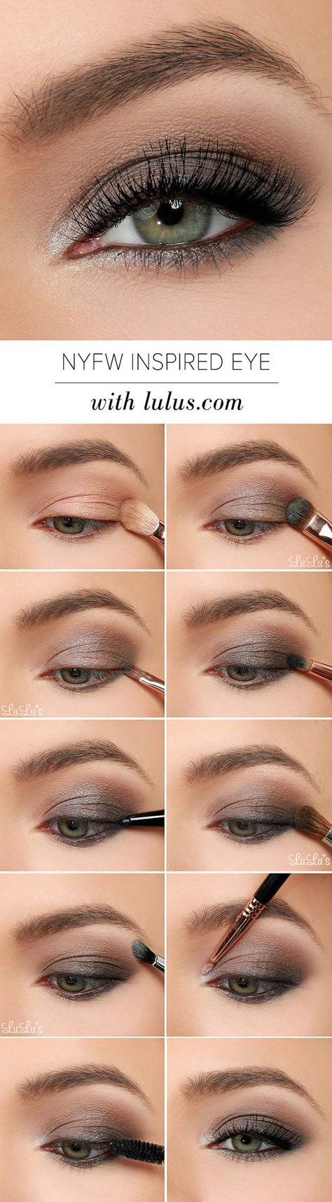 Best Eyeshadow Tutorials - NYFW Inspired Eye Shadow Tutorial - Easy Step by Step...