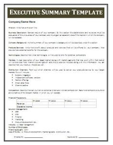 apa style executive summary