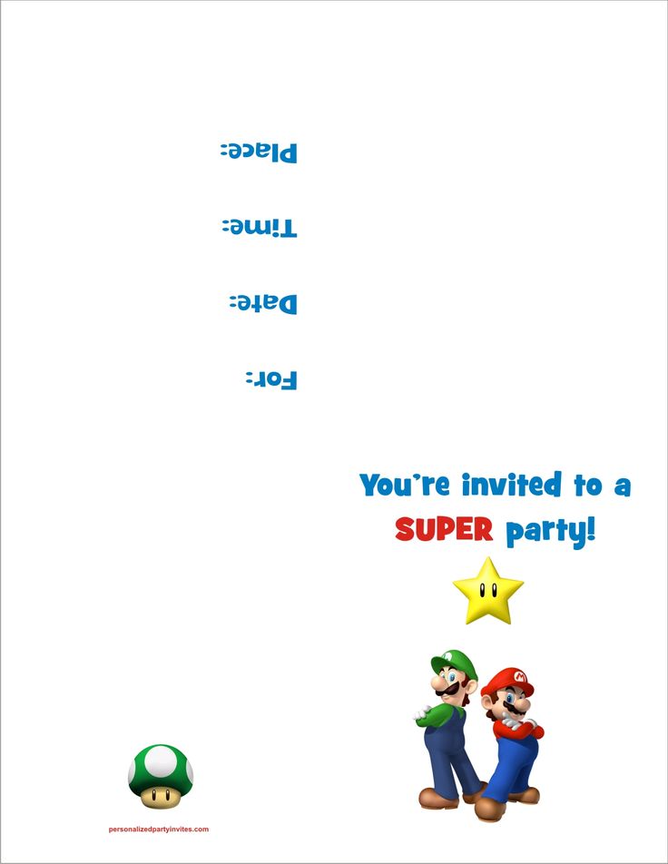 boy birthday party invitations free printable