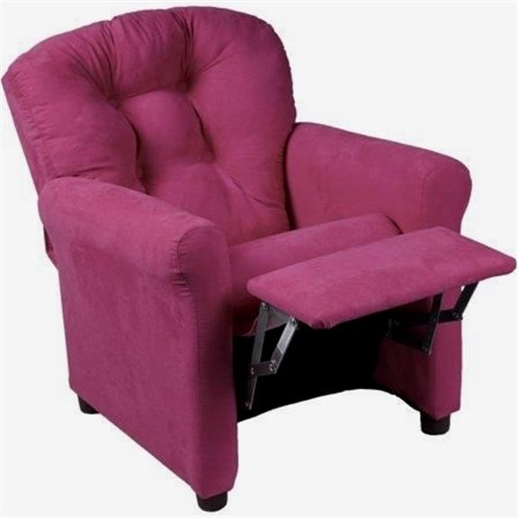 Pink Kids Recliner Sofa Children Couch Lounge Adjustable Backrest Arm Chair Suede Cloth Upholstery With E In 2020 Living Room Recliner Kids Living Rooms Kids Recliners