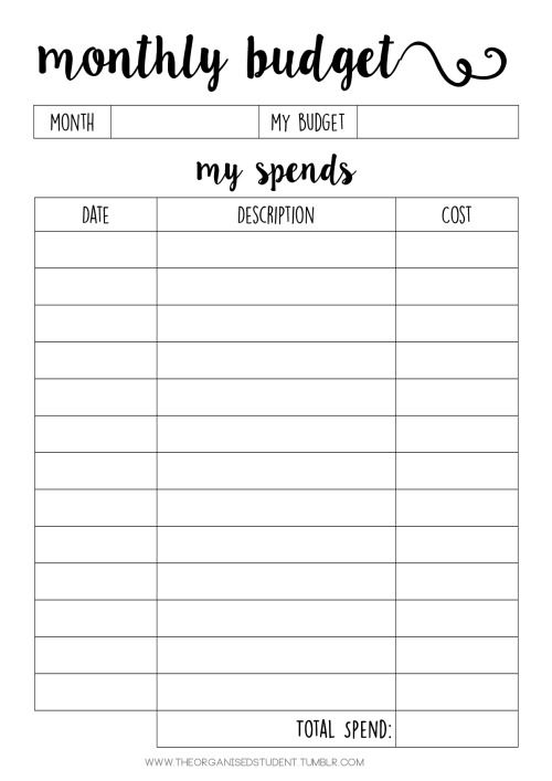 free printables school pinterest printables budgeting and