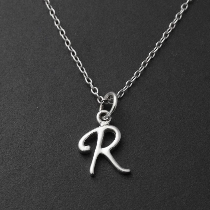 Mireval Sterling Silver Initial R Charm on a Sterling Silver Carded Box Chain Necklace 18 Mireval Sterling Silver Initial R Charm on a Sterling Silver Carded Box Chain Necklace 18