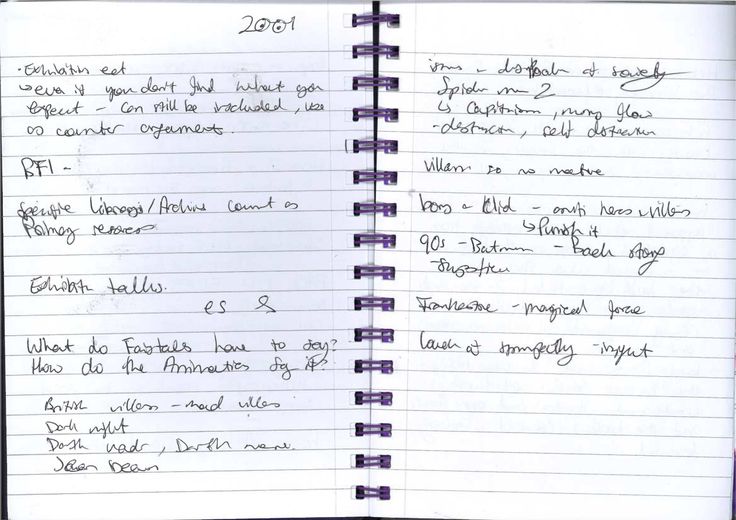 Dissertation notes