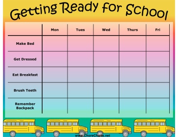 Printable Getting Ready For School Chore Chart School Readiness Before School Routine Kindergarten First Day Printable Getting Ready For School Chore Chart School Readiness Before School Routine Kindergarten First Day