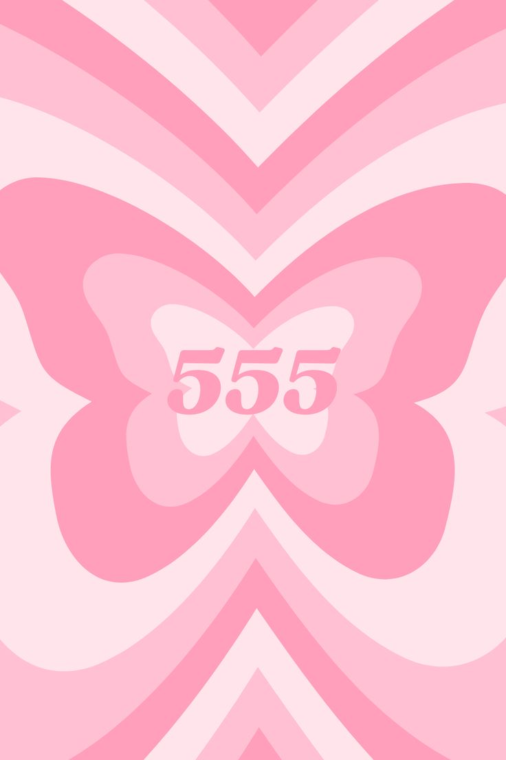 A Pink Butterfly With The Number 555 On It a-pink-butterfly-with-the-number-555-on-it