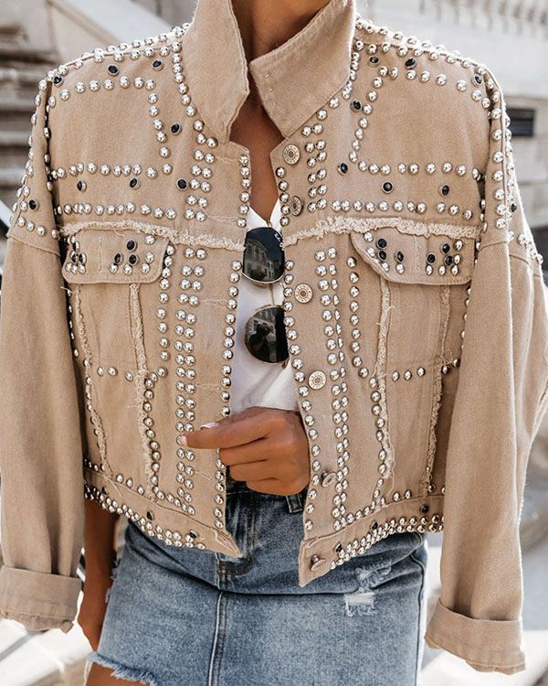 Female Jackets Spring Women Denim Jacket Plus Size S-3XL Vintage Hole Short Jeans Sequins Jacket,As Photo,XXXL Female Jackets Spring Women Denim Jacket Plus Size S-3XL Vintage Hole Short Jeans Sequins Jacket,As Photo,XXXL