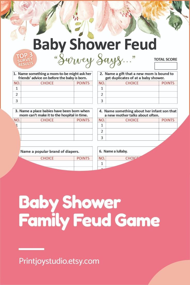 baby shower family feud printable baby shower family feud printable