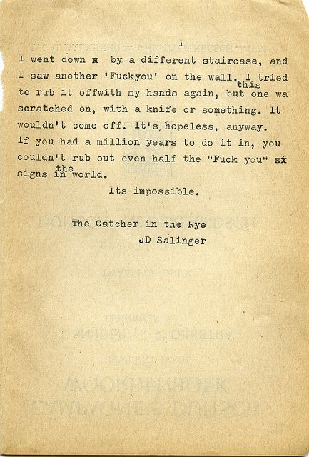 catcher in the rye holdens hatred of everything essay Holden caulfield, the 17-year-old narrator and protagonist of the novel, speaks to the reader directly from a mental hospital or sanitarium in southern california the novel is a frame story (a story within a certain fictional framework) in the form of a long flashback. catcher in the rye holdens hatred of everything essay Holden caulfield, the 17-year-old narrator and protagonist of the novel, speaks to the reader directly from a mental hospital or sanitarium in southern california the novel is a frame story (a story within a certain fictional framework) in the form of a long flashback.