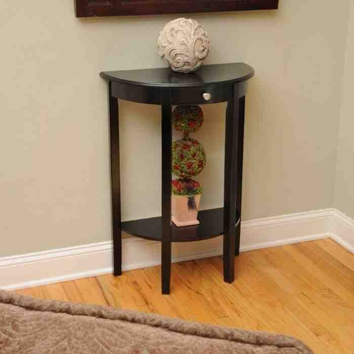 Half Moon Entryway Table Console Quality Living Room Furniture Wooden Half Moon Entryway Table, Semi Circle Entryway Table