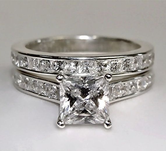 Best 25 Lab Created Diamond Rings Ideas On Pinterest Cushion Engagement Ring Princess Cut 3 75 Carat Lab Created Diamond In Pr046 Matching Wedding Bandsprincess