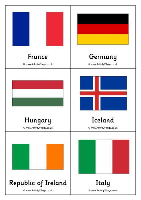 this four page pdf file contains cards for each of the countries taking part in euro use them with our other flag printable for memory games