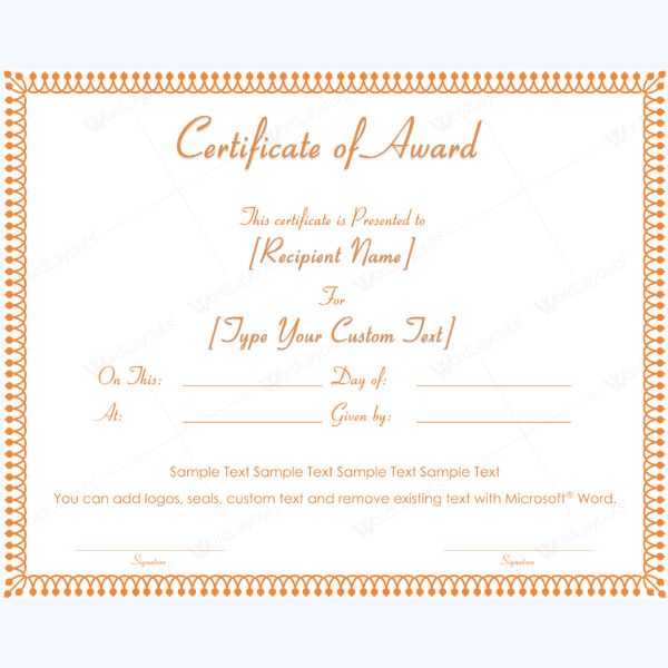 Best Performance Award Certificate Template Award Certificate - award certificate template microsoft word Best Performance Award Certificate Template Award Certificate - award certificate template microsoft word